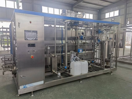 Granjas PLC 1000L/H a 10000L/H Pequeñas partículas Bebidas Esterilizador tubular aséptico Beneficio