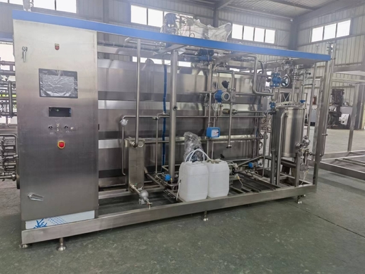 Granjas PLC 1000L/H a 10000L/H Pequeñas partículas Bebidas Esterilizador tubular aséptico Beneficio