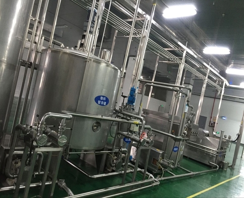 Línea de producción de bebidas de frutas aromatizadas 6000b/h totalmente automática con material de llenado de jugo
