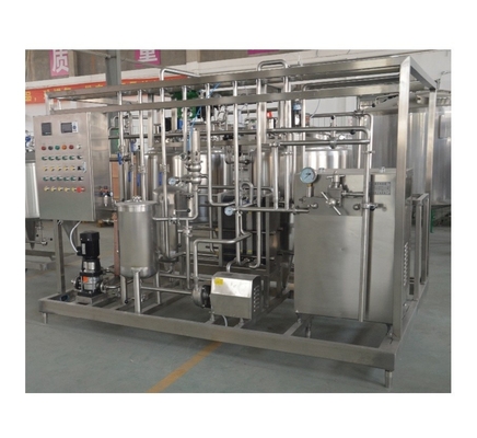 8000 KG de capacidad línea de procesamiento de leche y helados para el embalaje 4 DOYPACK