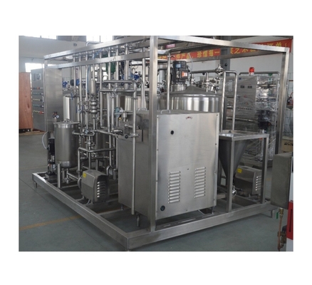 8000 KG de capacidad línea de procesamiento de leche y helados para el embalaje 4 DOYPACK