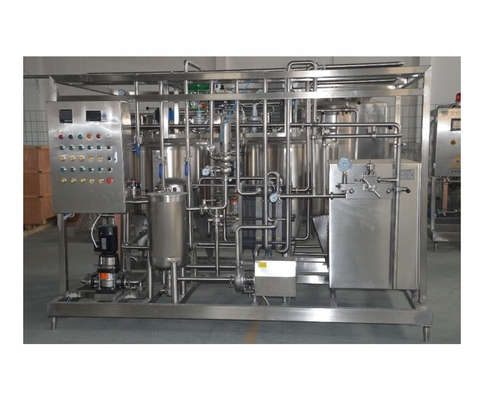 8000 KG de capacidad línea de procesamiento de leche y helados para el embalaje 4 DOYPACK