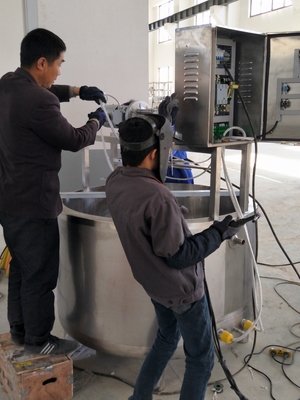 Línea de procesamiento 500L Queso de forma ovalada con capacidad de 450 kg