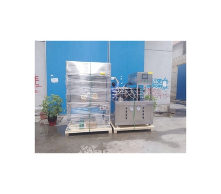 20 LPH UHT Línea de esterilización de laboratorio de yogur con enfriamiento a 50 C y velocidades de flujo ajustables