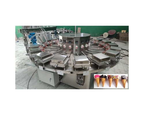 Máquina avanzada para hacer cono de azúcar laminado para helado de galletas de gofres Capacidad 280 KG