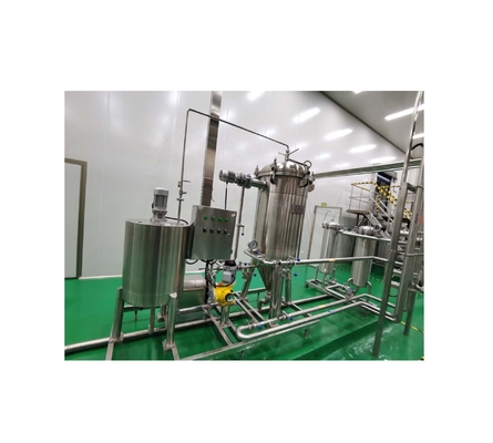 Línea automática de procesamiento de jugo de frutas de grado automático con material de plástico/SUS304