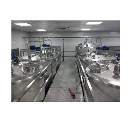 2000 KG UHT Línea de procesamiento y embalaje de leche con tecnología avanzada
