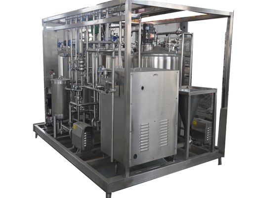 380V/440V de tensión a pequeña escala 50-300L/H línea de producción de helados de helado para granjas