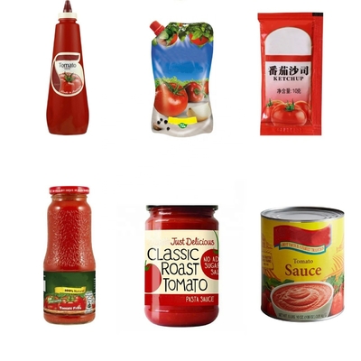 Maquinaria para hacer puré de tomate para envases terminales Opción 3 envases pequeños de hojalata