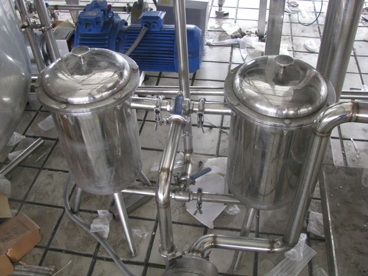Sanidad alimentaria Filtro dúplex de leche 3000L/H con tecnología y material SS304
