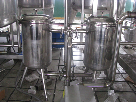 Sanidad alimentaria Filtro dúplex de leche 3000L/H con tecnología y material SS304