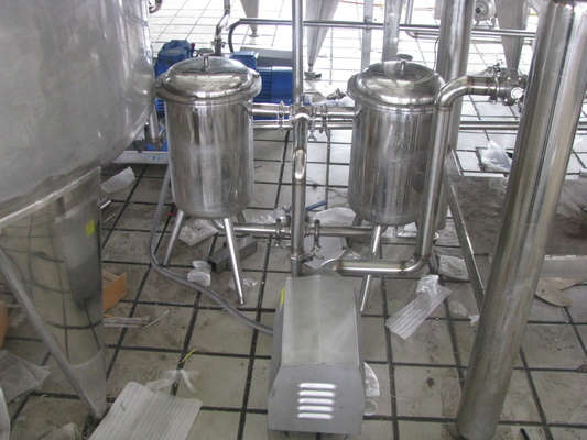 Sanidad alimentaria Filtro dúplex de leche 3000L/H con tecnología y material SS304