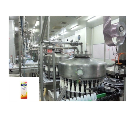 Línea de procesamiento de leche de soja orgánica con material de acero inoxidable 304/316L