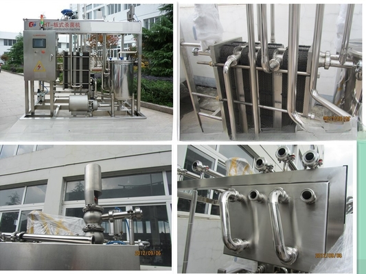 Exchanger de calor de placa Pasteurizador de leche con 220V/380V/415V/440V/480V de voltaje