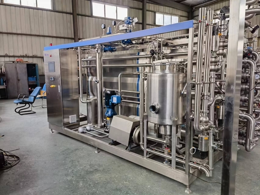 Esterilización para bebidas de leche, mermeladas de frutas Máquina de pasteurización de salsa aseptica tubular
