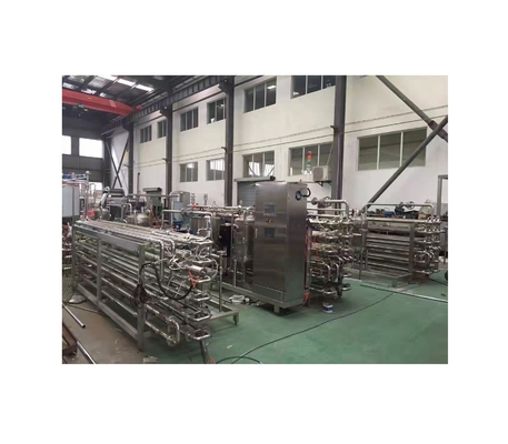 Máquina de pasteurización por tubo en tubo para pasta de tomate a temperatura de entrada de 20-30 °C