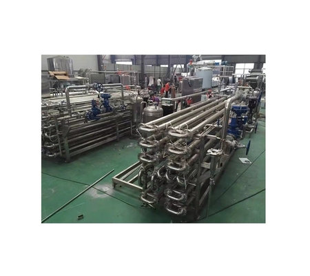 Máquina de pasteurización por tubo en tubo para pasta de tomate a temperatura de entrada de 20-30 °C