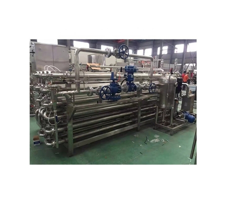 Máquina de pasteurización por tubo en tubo para pasta de tomate a temperatura de entrada de 20-30 °C