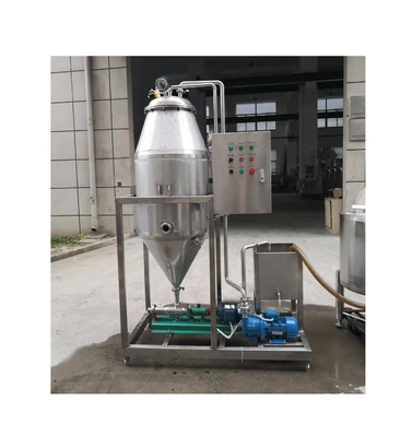 2.5-15kw Tanque de desgaste al vacío para la desaireación de bebidas lácteas en plantas de fabricación