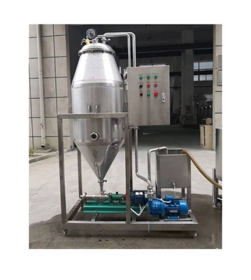 2.5-15kw Tanque de desgaste al vacío para la desaireación de bebidas lácteas en plantas de fabricación