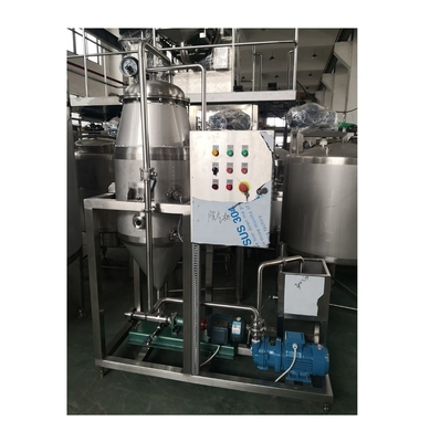 2.5-15kw Tanque de desgaste al vacío para la desaireación de bebidas lácteas en plantas de fabricación