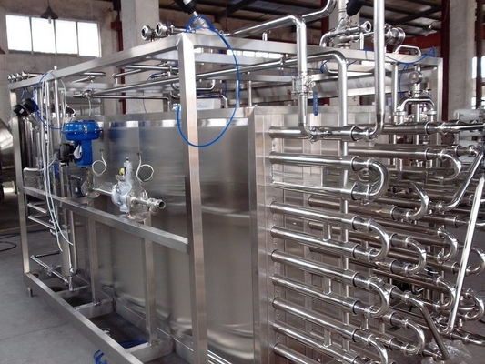 Esterilizador de leche UHT aséptico de tipo tuboso totalmente automático de 6000L/H para procesamiento de leche