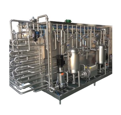 Esterilizador de leche UHT aséptico de tipo tuboso totalmente automático de 6000L/H para procesamiento de leche