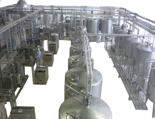 Proyecto de producción de leche lechera de 1000L/H totalmente automático diseñado para tamaño estándar y PLC