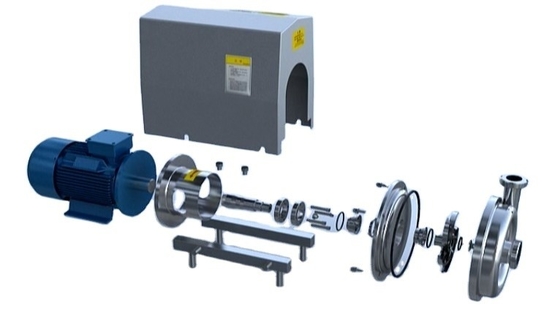 110V/220V/380V/415V/480V Tensión Alimentos Sanitarios SS316L La leche bomba centrífuga