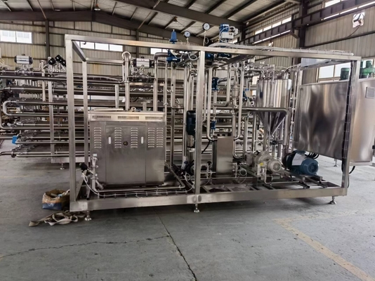 Esterilizador tubular UHT de 380V/440V de tensión para línea de procesamiento de leche