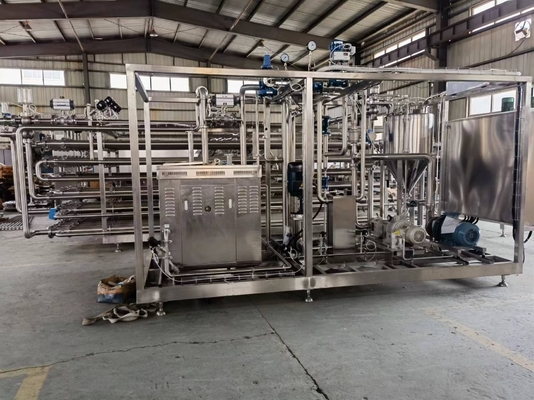 Esterilizador tubular UHT de 380V/440V de tensión para línea de procesamiento de leche