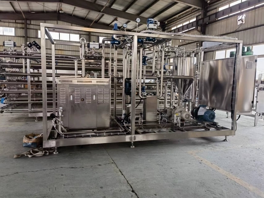 Esterilizador tubular UHT de 380V/440V de tensión para línea de procesamiento de leche