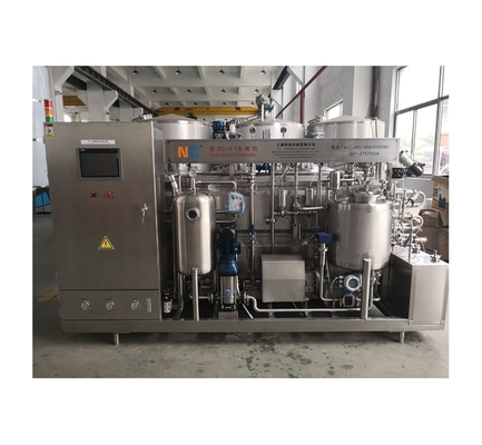 7Máquina de esterilización tubular UHT de 0,5 kW para procesamiento de leche de caballos y bebidas de té