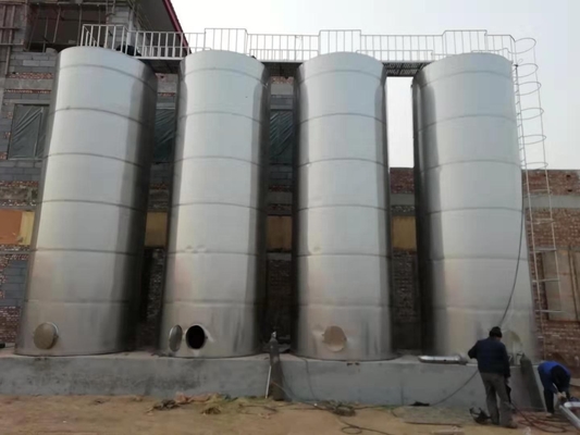 Tanque de almacenamiento de leche de gran capacidad de 5000L para granjas fabricado con leche de gallo y leche de caballo