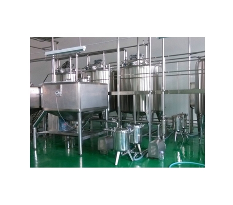 Línea de procesamiento de leche pulida espejo para una producción de leche de avena suave y consistente