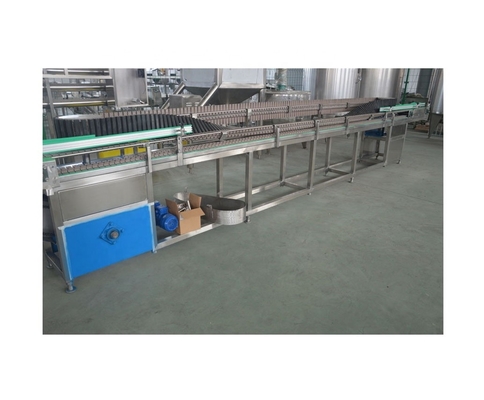 Esterilizador invertido de botellas de plástico PET con potencia de 7,5 kW y velocidad de banda de 4-20 m/min