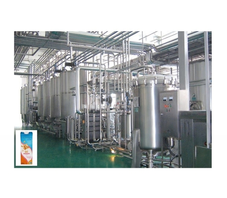 Máquinas de procesamiento de productos lácteos de leche de avena de tensión personalizada para la línea de producción de leche aromatizada