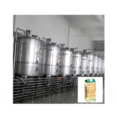 Línea de procesamiento de leche de avena pasteurizada a temperatura ultra alta continua de tensión personalizada