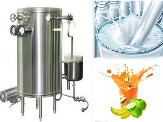 Esterilizador de temperatura ultra alta para jugo y leche de 1000L/H con bobina