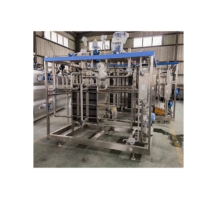 Esterilizador de yogur de granjas Esterilizador de leche tipo placa de alta capacidad 500L-5000L/H