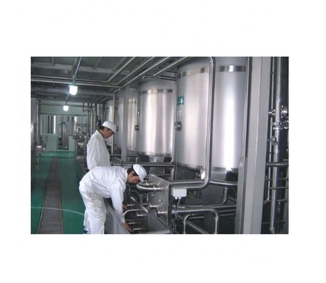 Instalación de producción de leche fresca Línea de procesamiento de leche de coco de 1000L/H con voltaje personalizado