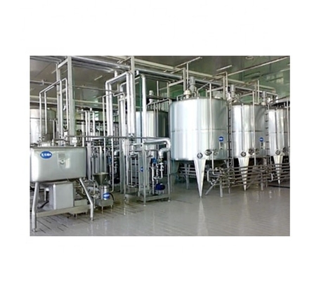 Instalación de producción de leche fresca Línea de procesamiento de leche de coco de 1000L/H con voltaje personalizado