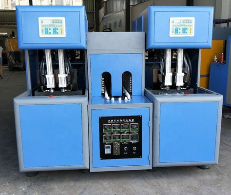Fácil de operar HZ880 modelo semiautomático de dos cavidades botella de agua mineral máquina de soplar