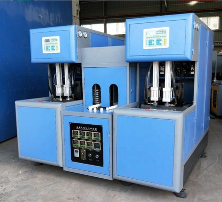 Fácil de operar HZ880 modelo semiautomático de dos cavidades botella de agua mineral máquina de soplar
