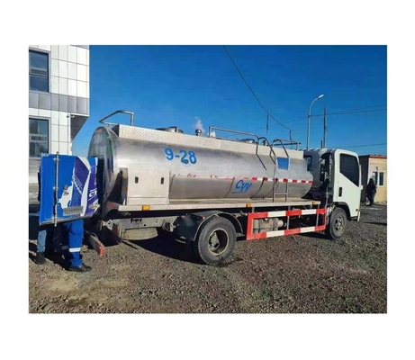 Camión cisterna de transporte de leche de 5000 litros para almacenamiento y procesamiento de leche