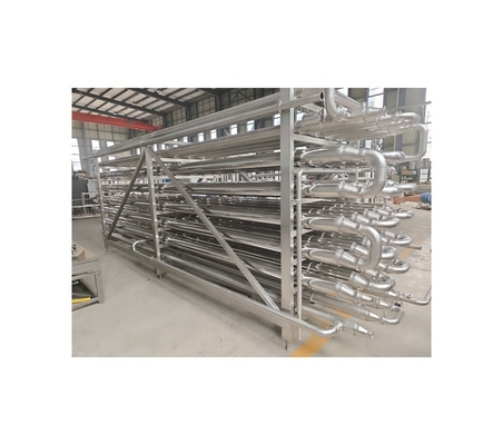 7Máquina de esterilización aséptica de tubo en tubo controlada por PLC de 0,5 kW para pasta de fresa