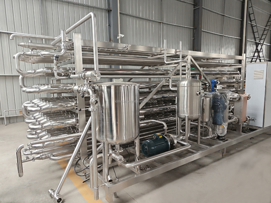 Esterilizador UHT de tubo en tubo de alta tensión y totalmente automático para pasta de tomate 380V/440V
