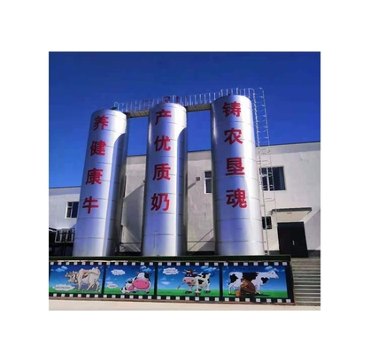 Gran tanque de almacenamiento de leche para silos al aire libre y tipos de procesamiento de materias primas YAK MILK