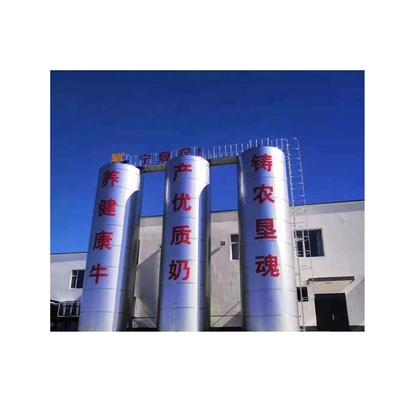 Gran tanque de almacenamiento de leche para silos al aire libre y tipos de procesamiento de materias primas YAK MILK