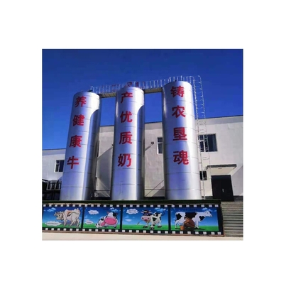 Gran depósito de silos de leche hecho de acero inoxidable 304/316L para necesidades de almacenamiento